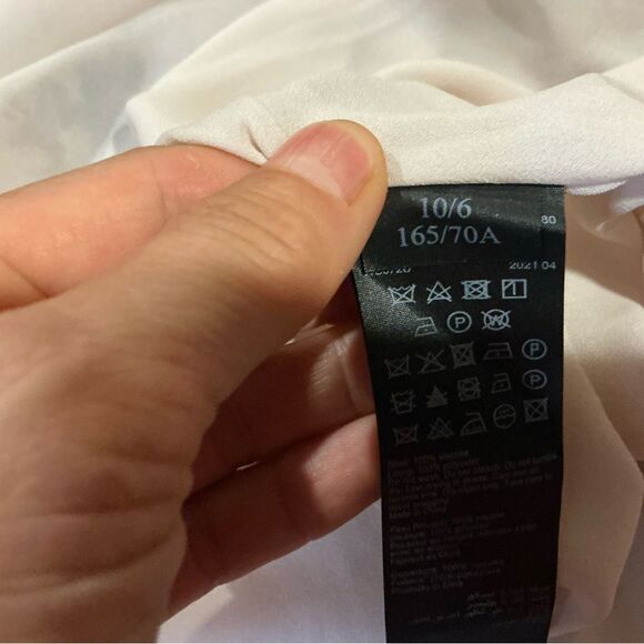 All Saints Brown and White Maxi Asymmetrical Skirt - Picture 6 of 7